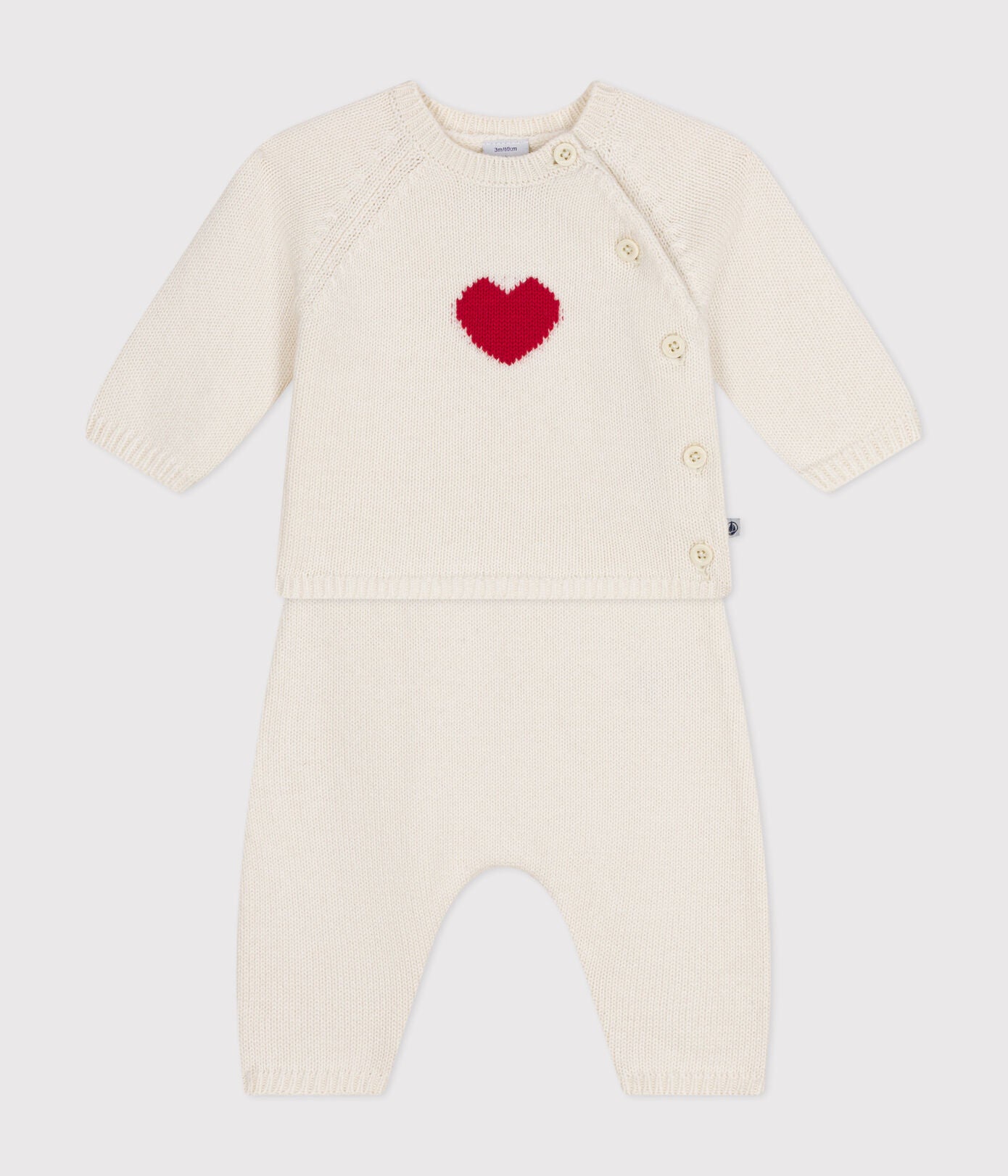 Petit Bateau - 2 Piece Heart Set