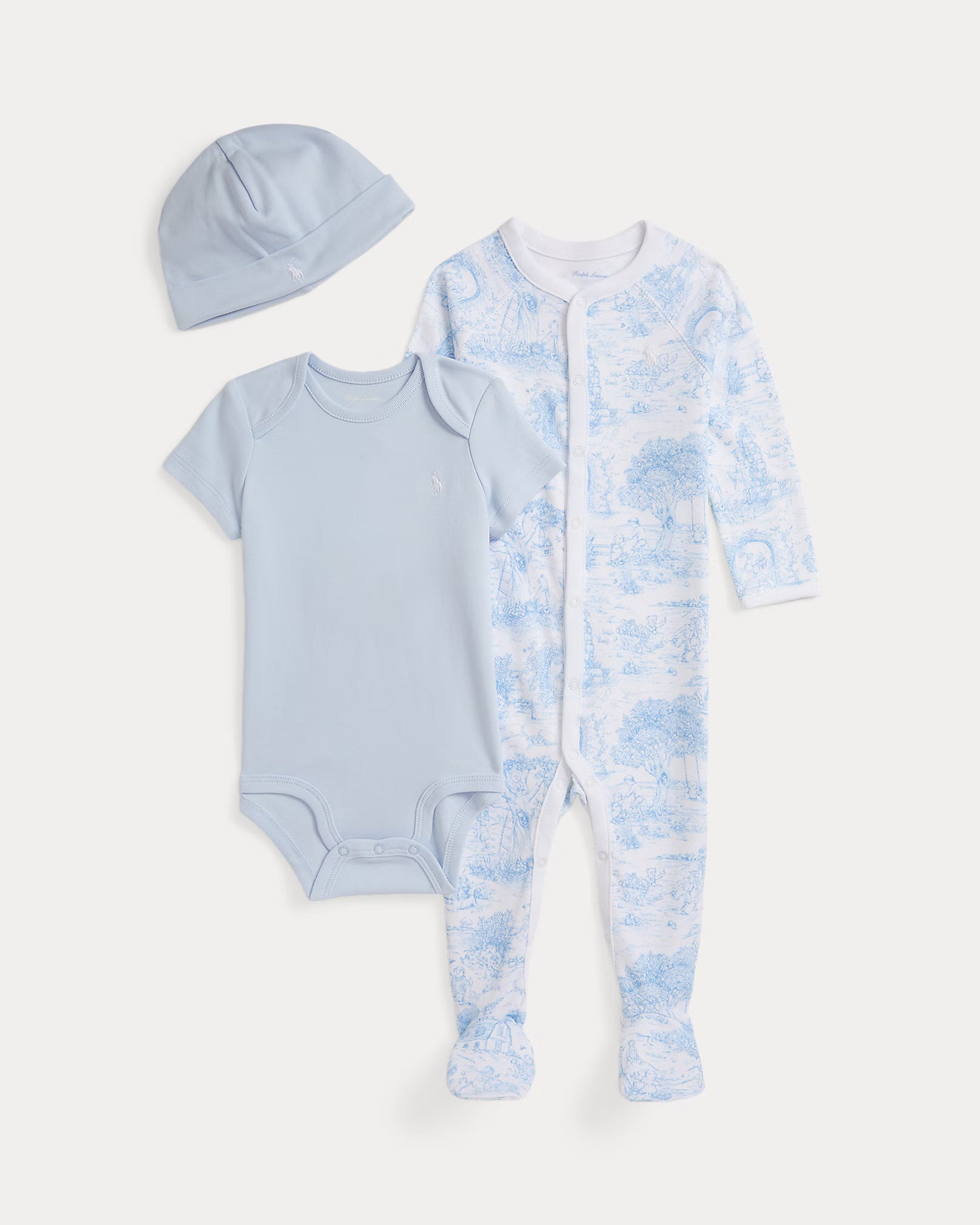 Polo Ralph Lauren - Ensemble-cadeau 3 pièces en coton Toile