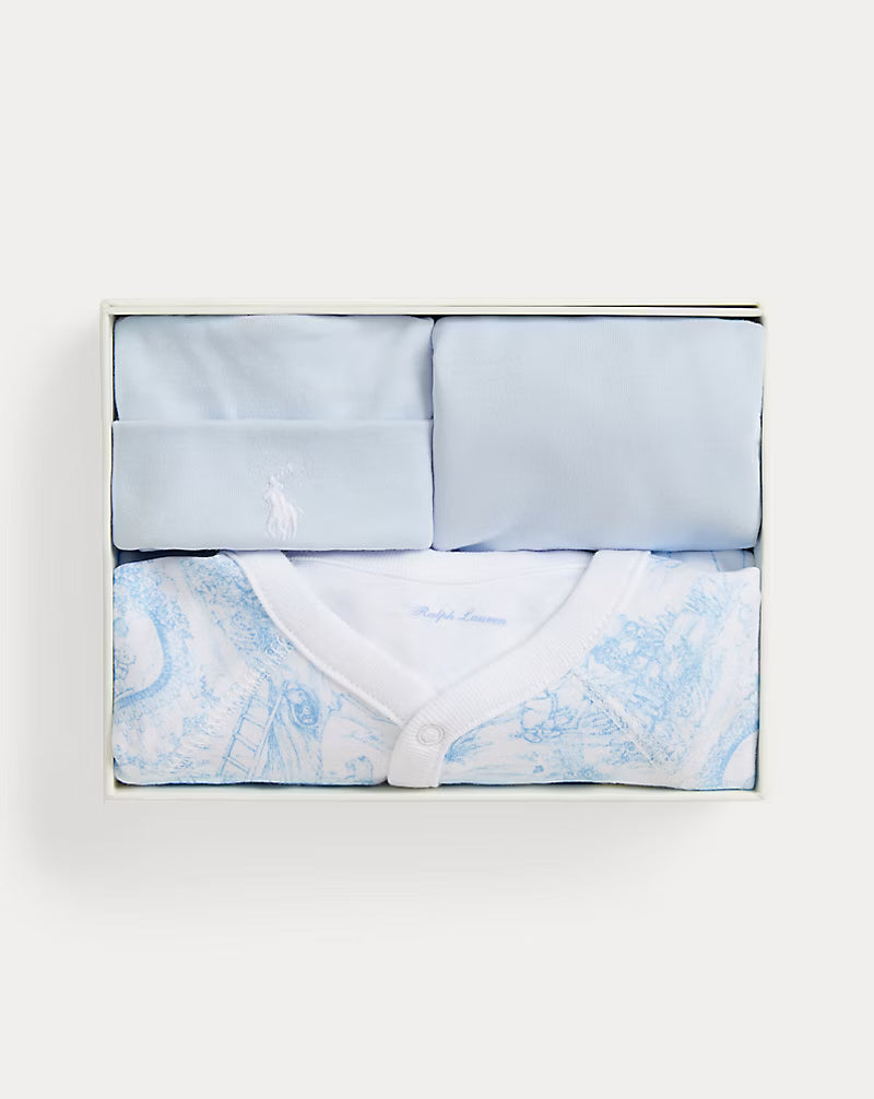 Polo Ralph Lauren - Ensemble-cadeau 3 pièces en coton Toile