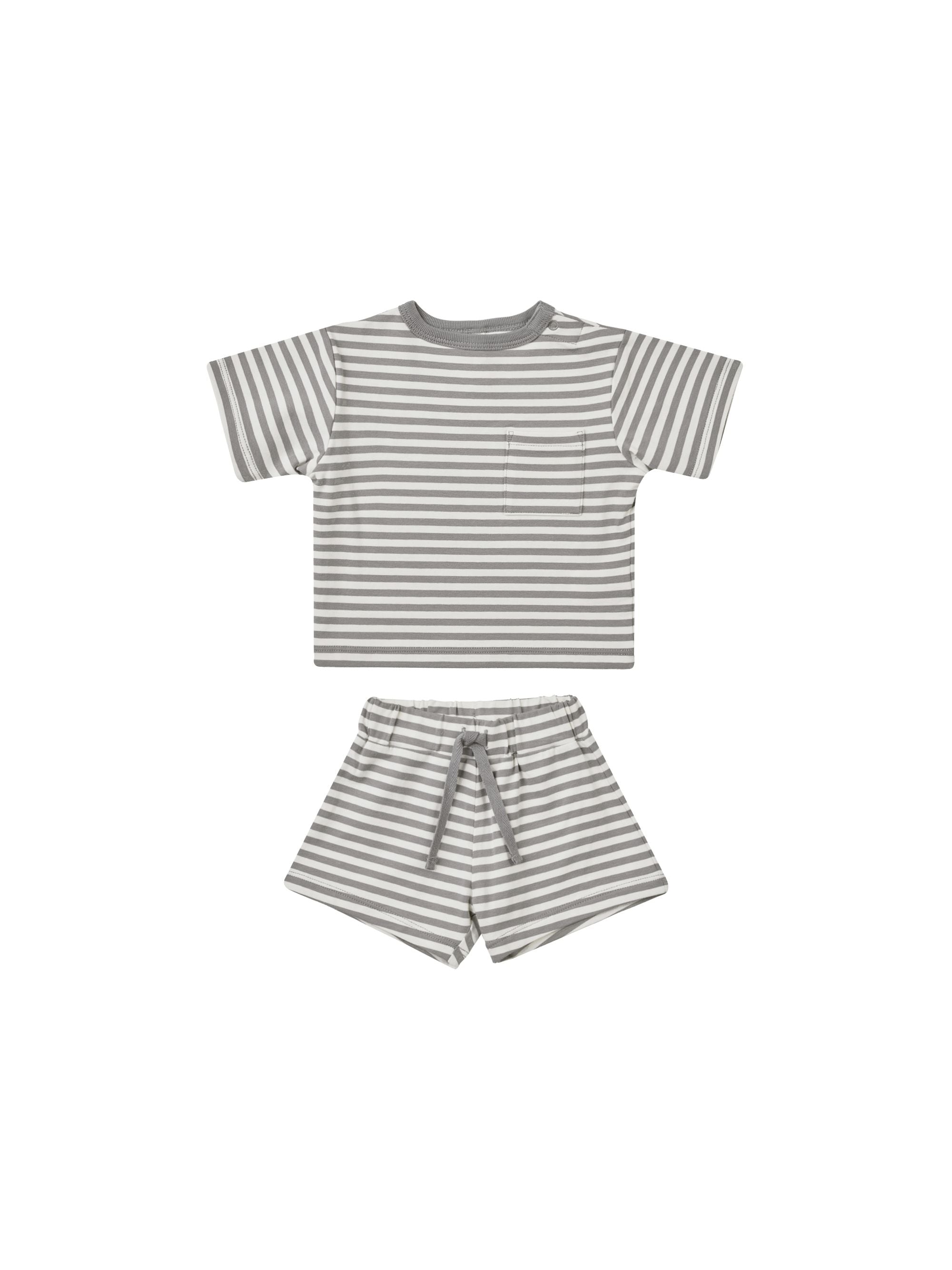 Quincy Mae - Boxy T-Shirt and Short Set