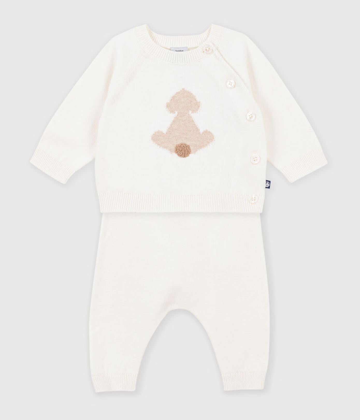 Petit Bateau - Ensemble bébé en tricot à motif