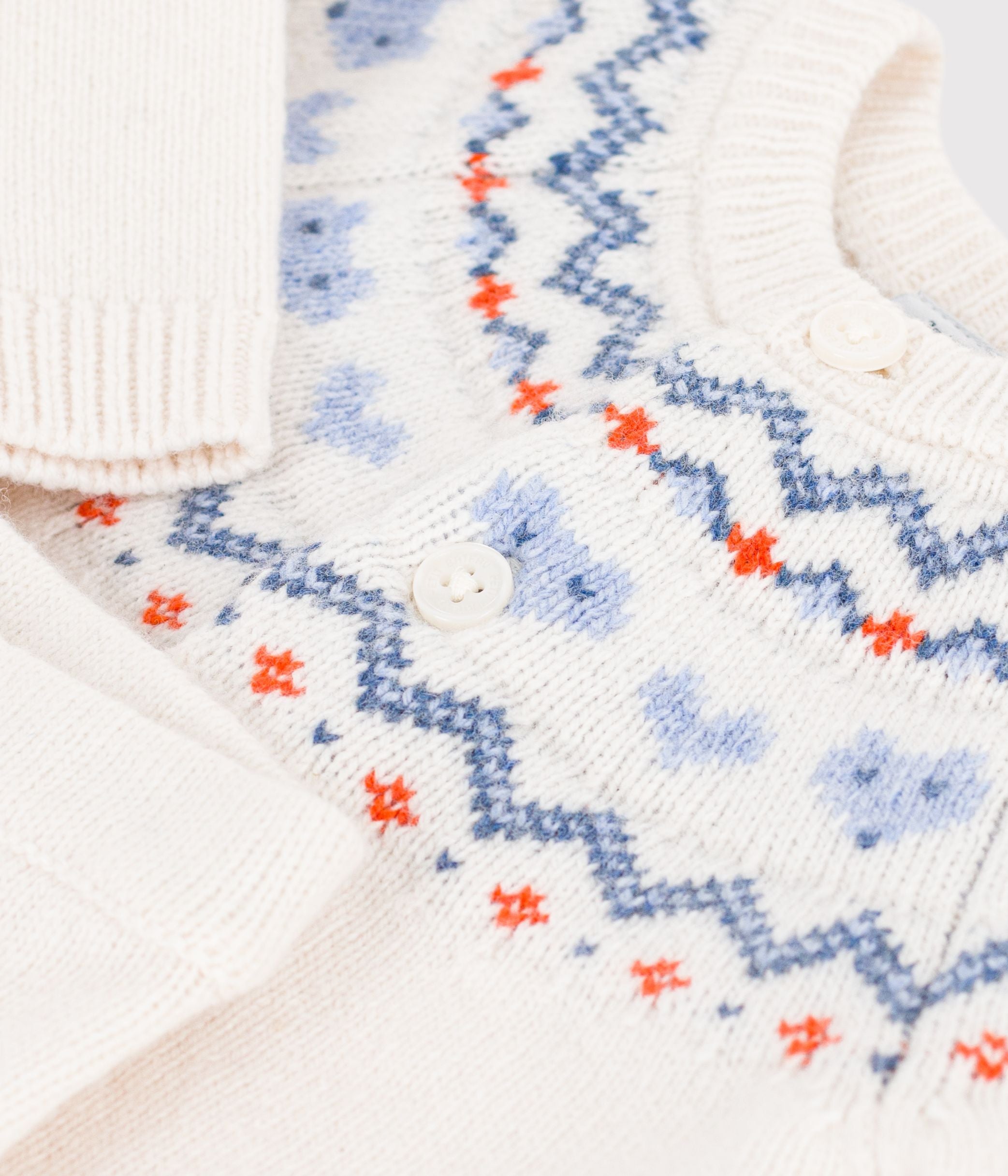 Petit Bateau - Ensemble bébé en tricot à motif jacquard