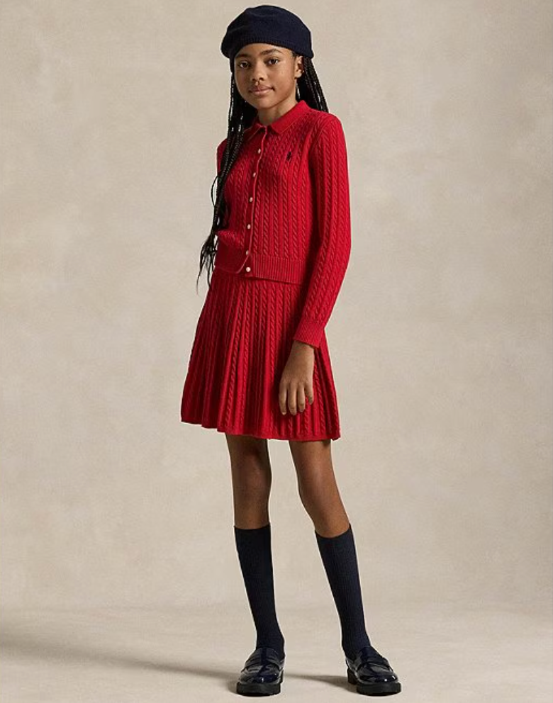 Polo Ralph Lauren - Cable-knit mini skirt set