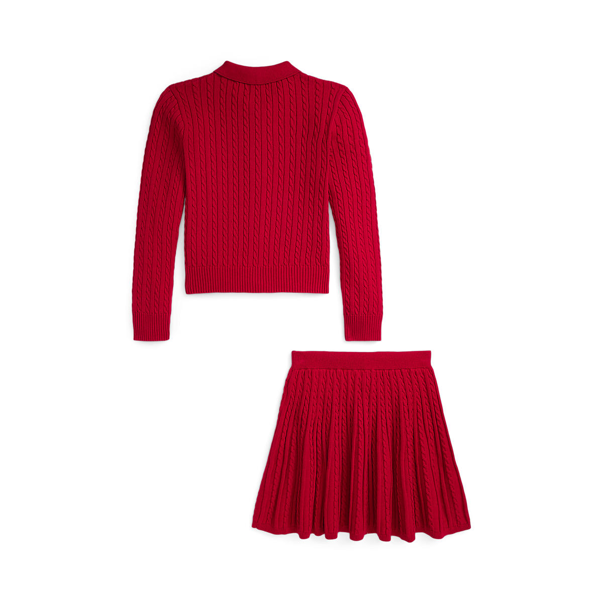 Polo Ralph Lauren - Cable-knit mini skirt set