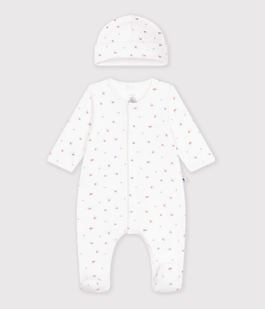 Petit Bateau - Coffret cadeau naissance en coton imprimé