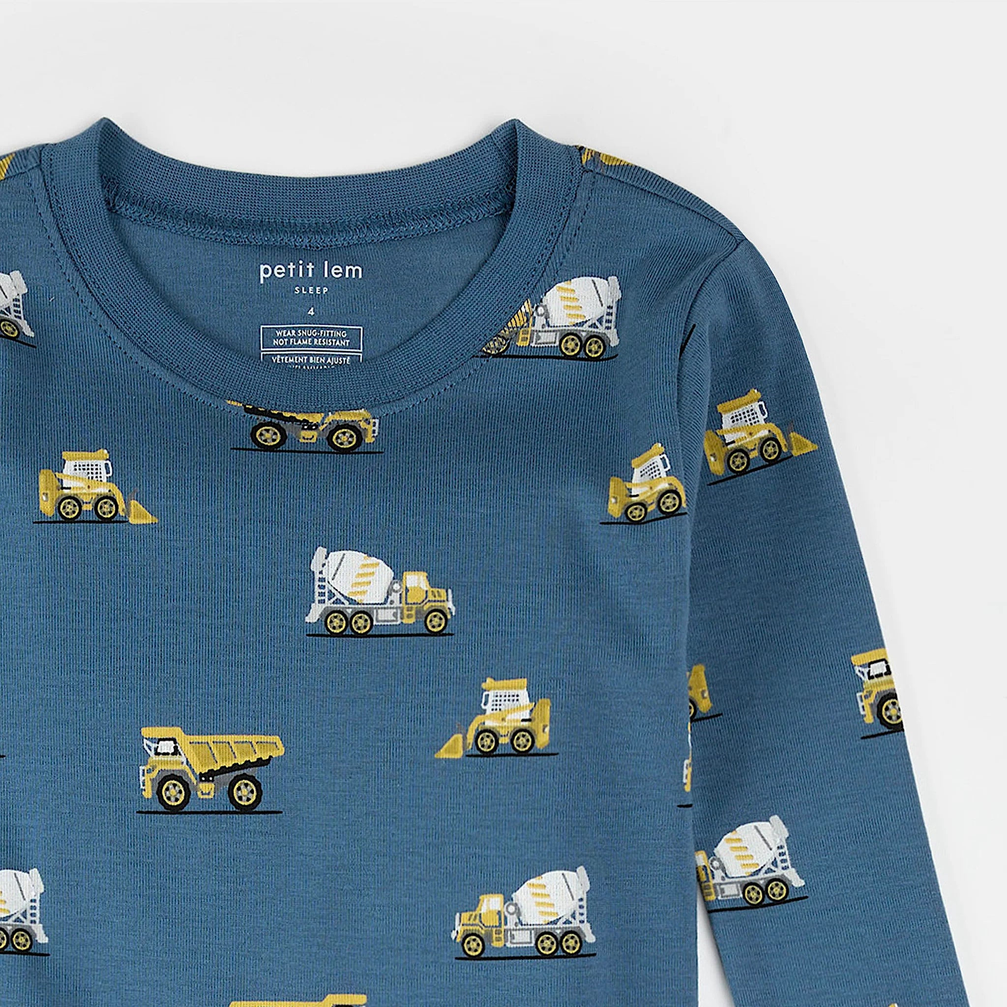 Petit Lem - Pyjama Camion de construction