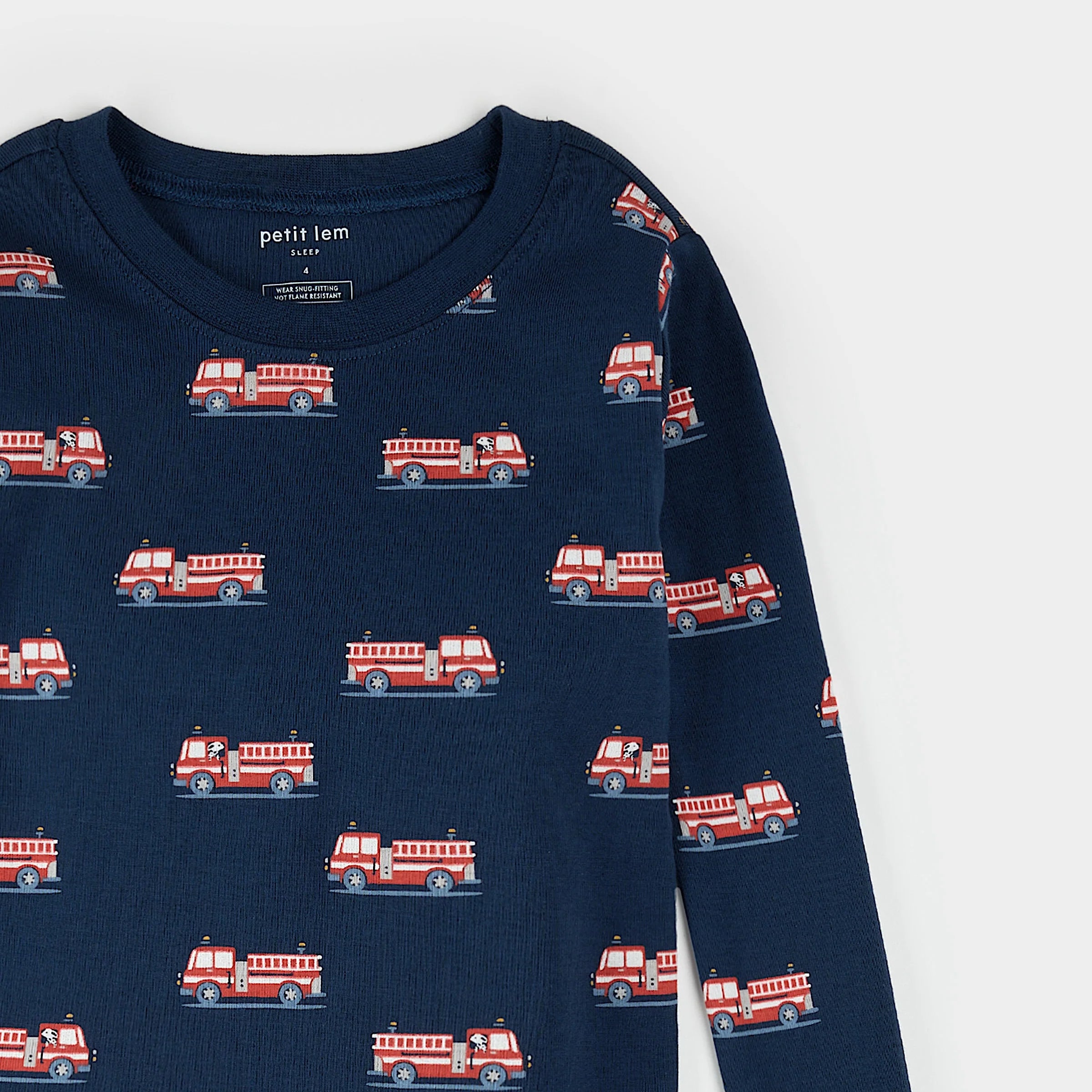 Petit Lem - Fire Truck Pajamas