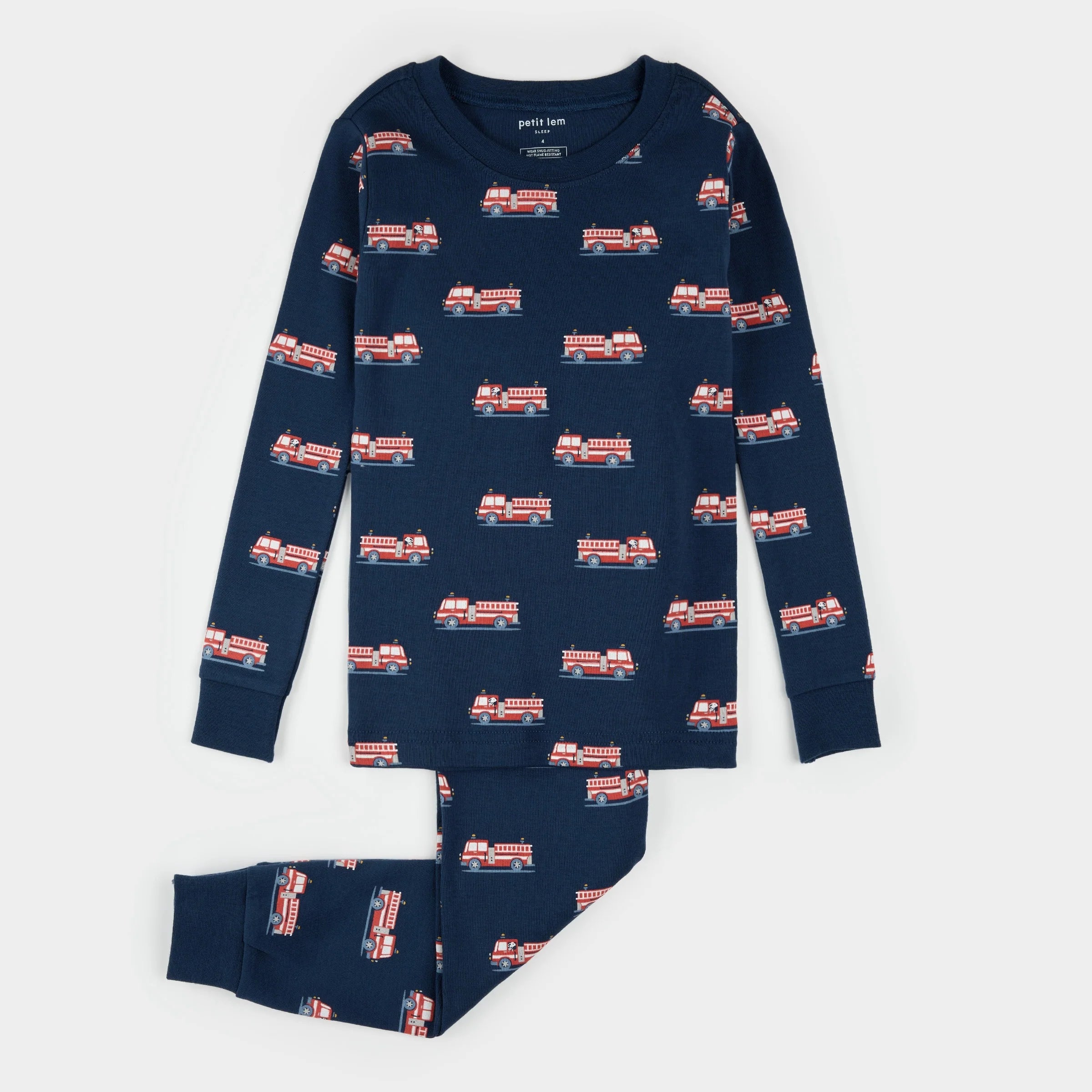 Petit Lem - Fire Truck Pajamas