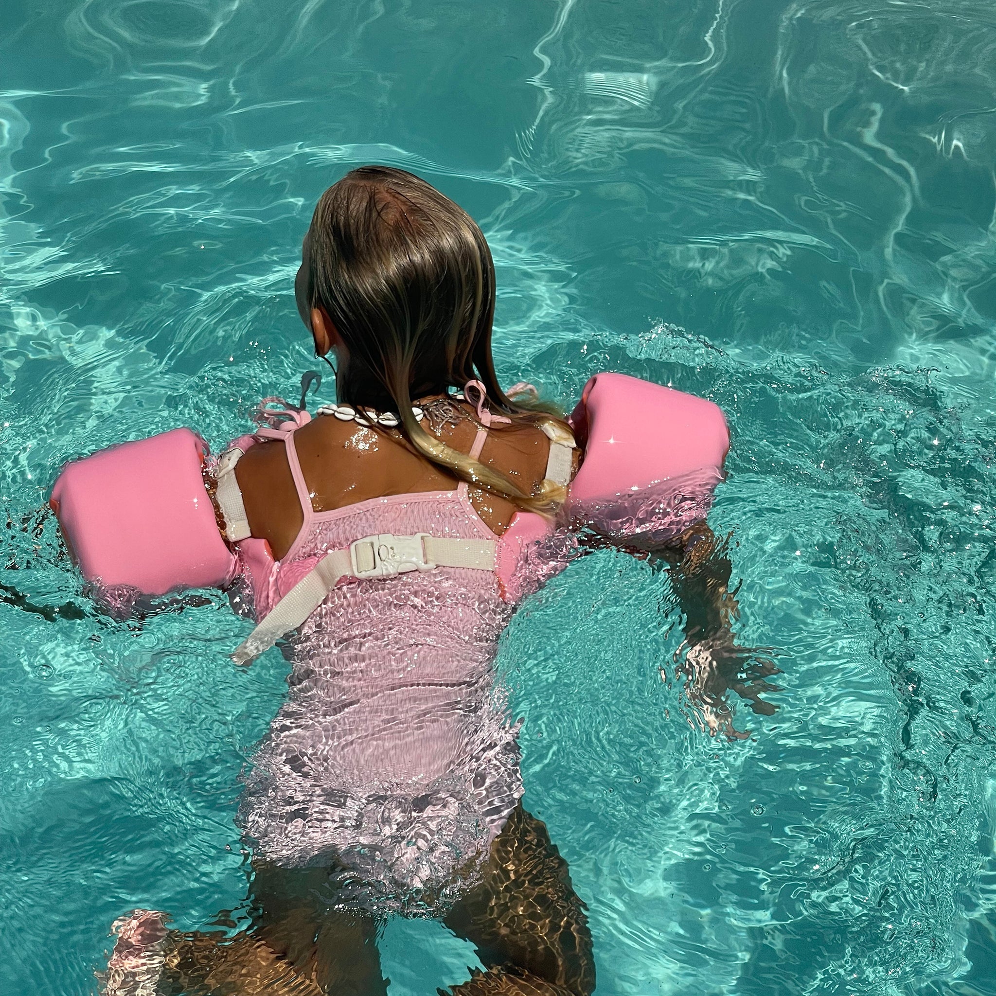 Sunnylife - Ceinture De Natation avec Brassards 3-6 Barbe à Papa
