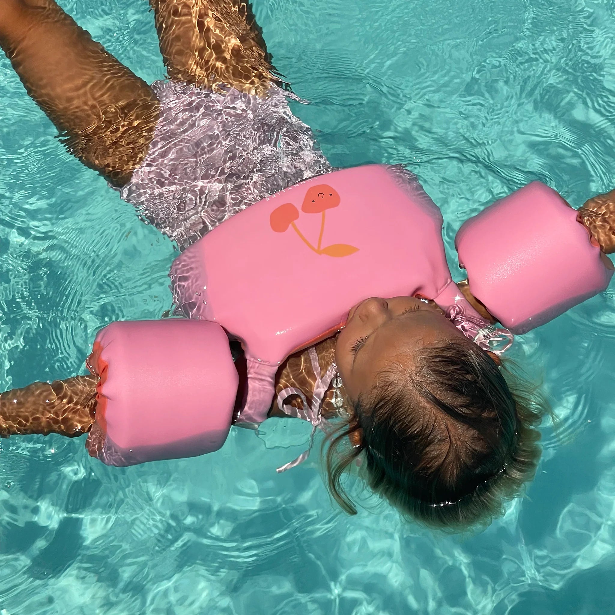 Sunnylife - Ceinture De Natation avec Brassards 3-6 Barbe à Papa