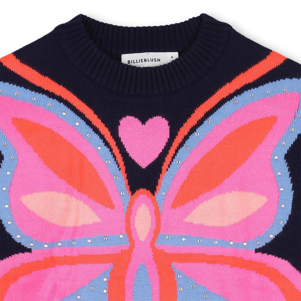 Billieblush Tshirt Pony Slogan Navy