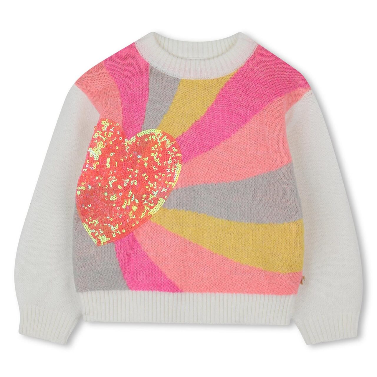 Billieblush - Pull Coeur Arc-en-ciel
