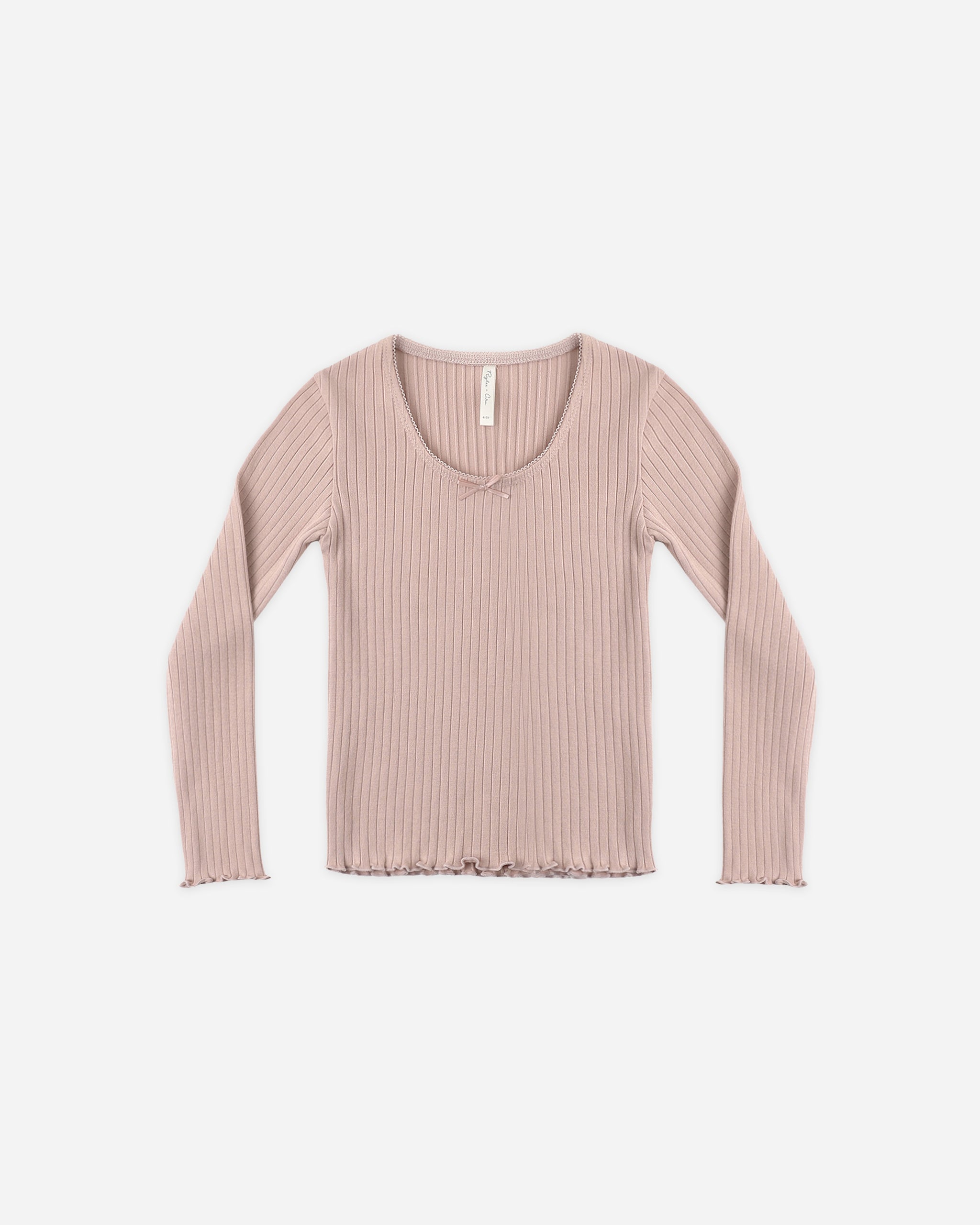 Rylee + Cru - Rosewood Ribbed Top
