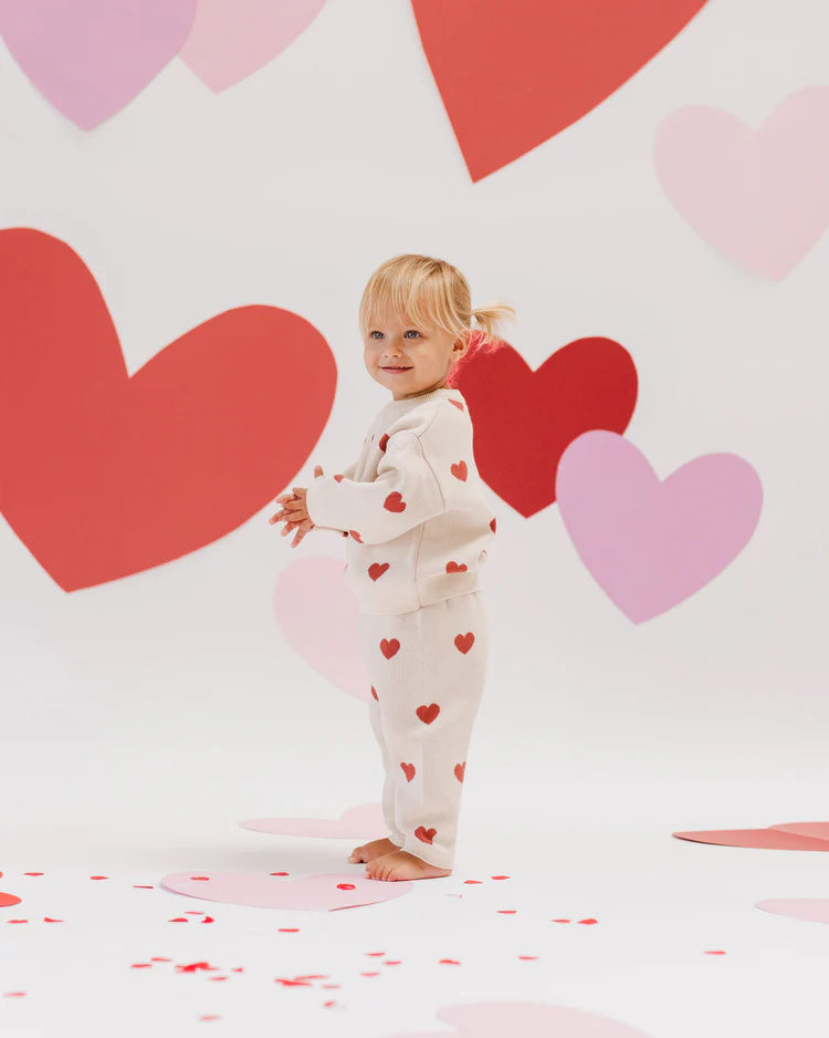 Quincy Mae - Heart sweater