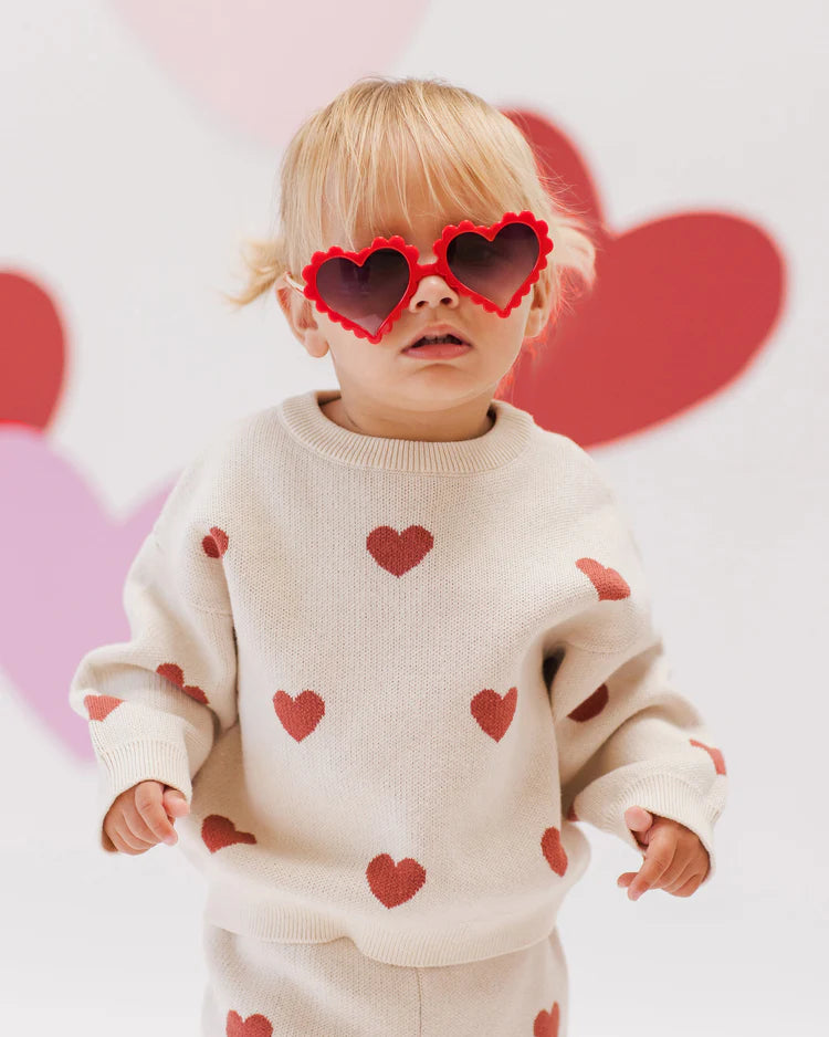 Quincy Mae - Heart sweater