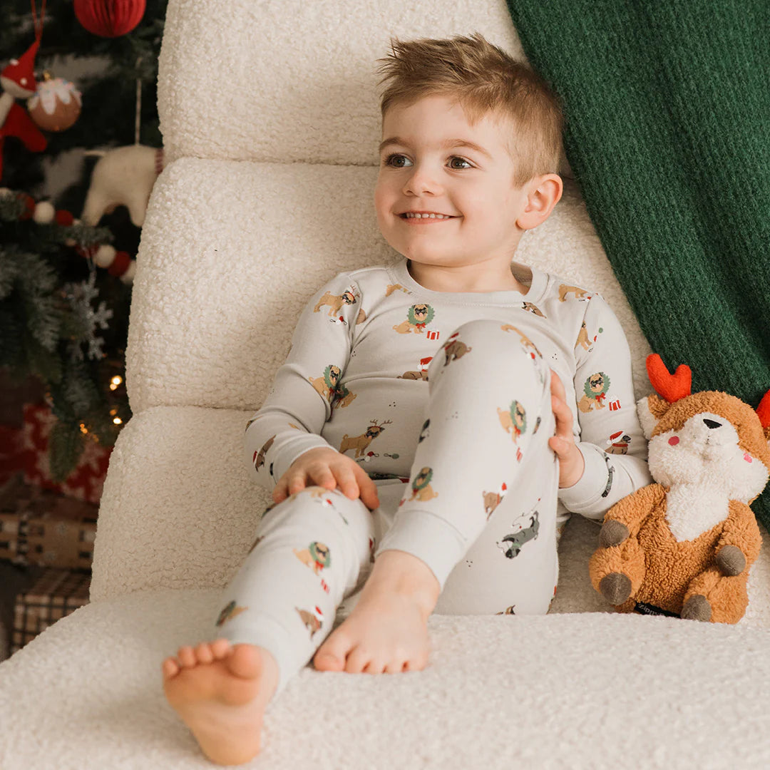 Petit Lem - Festive Pug Pajamas