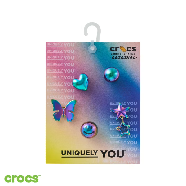 Crocs - Ensemble de 5 breloques Iridescent Meta