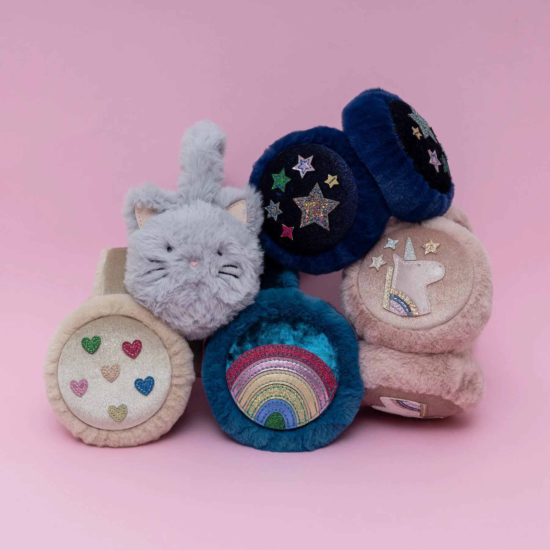 Mimi &amp; Lula - Jazzy Heart Earmuffs