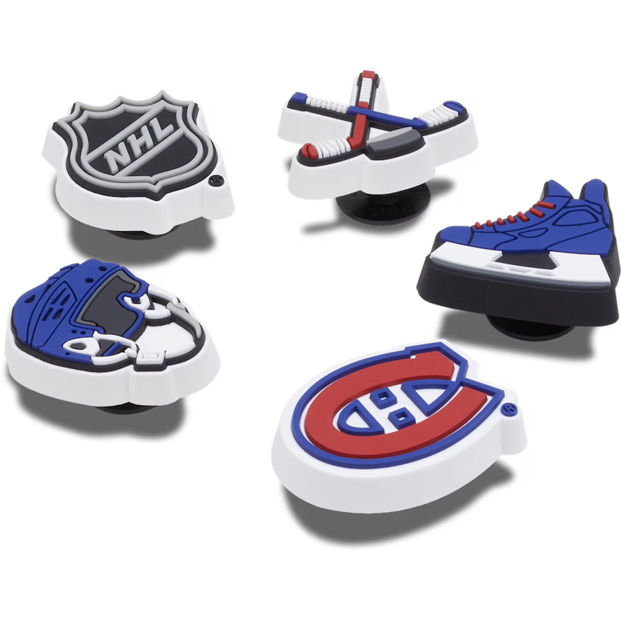 Crocs - Ensemble de 5 breloques NHL Canadiens Montréal