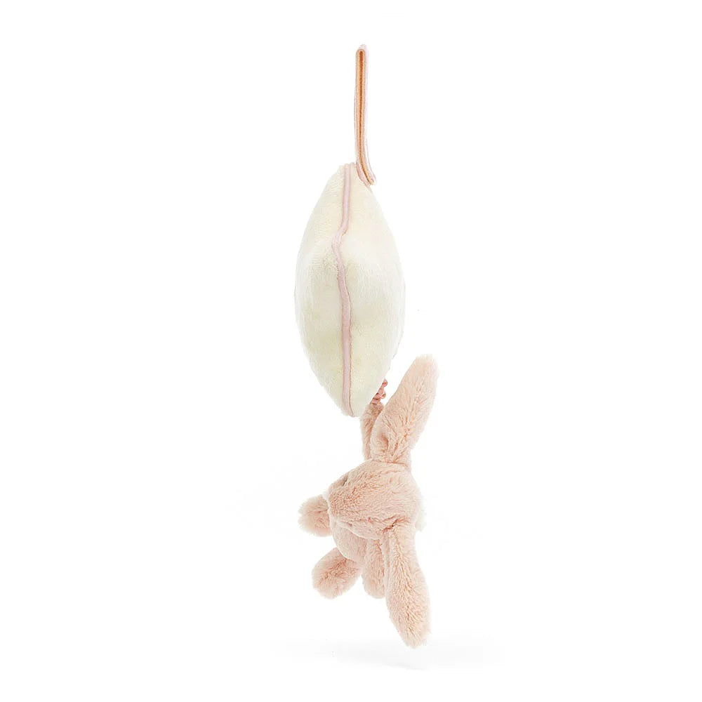 Jellycat - Jouet Musicale à Tirer, Lapin Blush Bashful