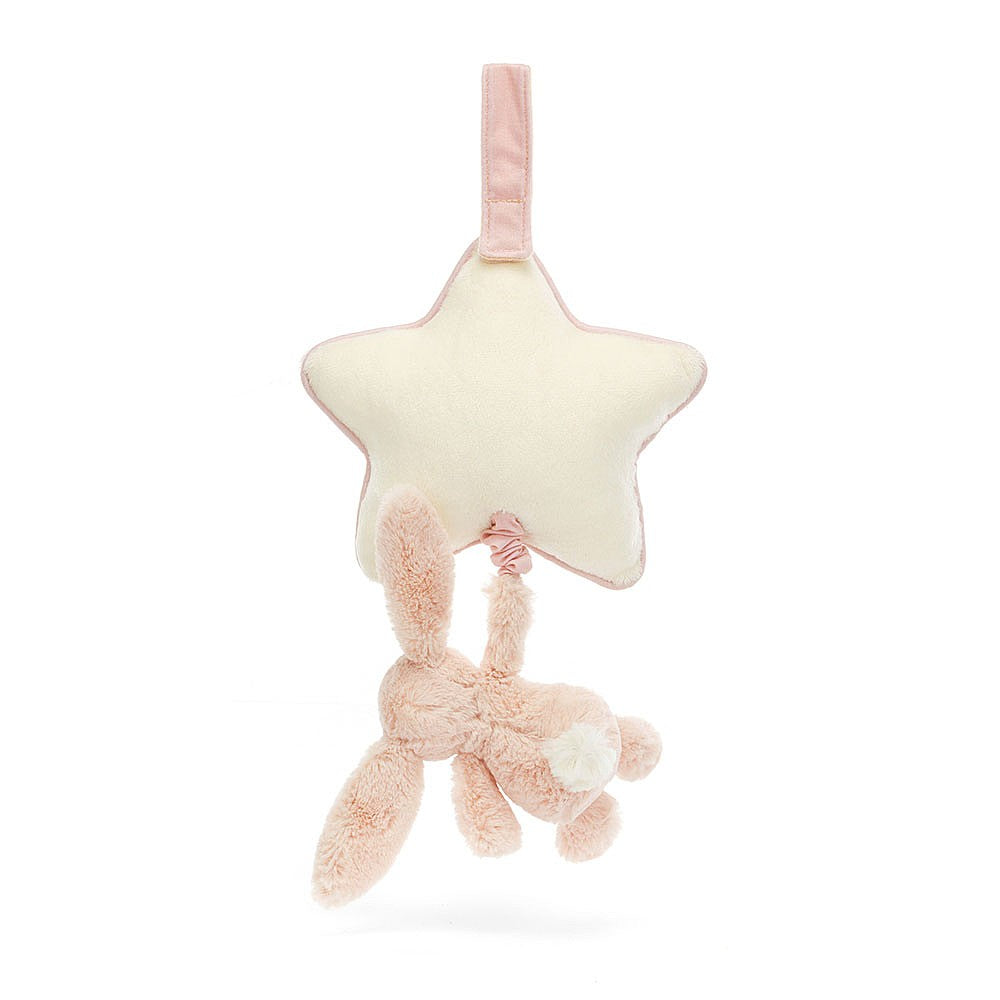 Jellycat - Jouet Musicale à Tirer, Lapin Blush Bashful