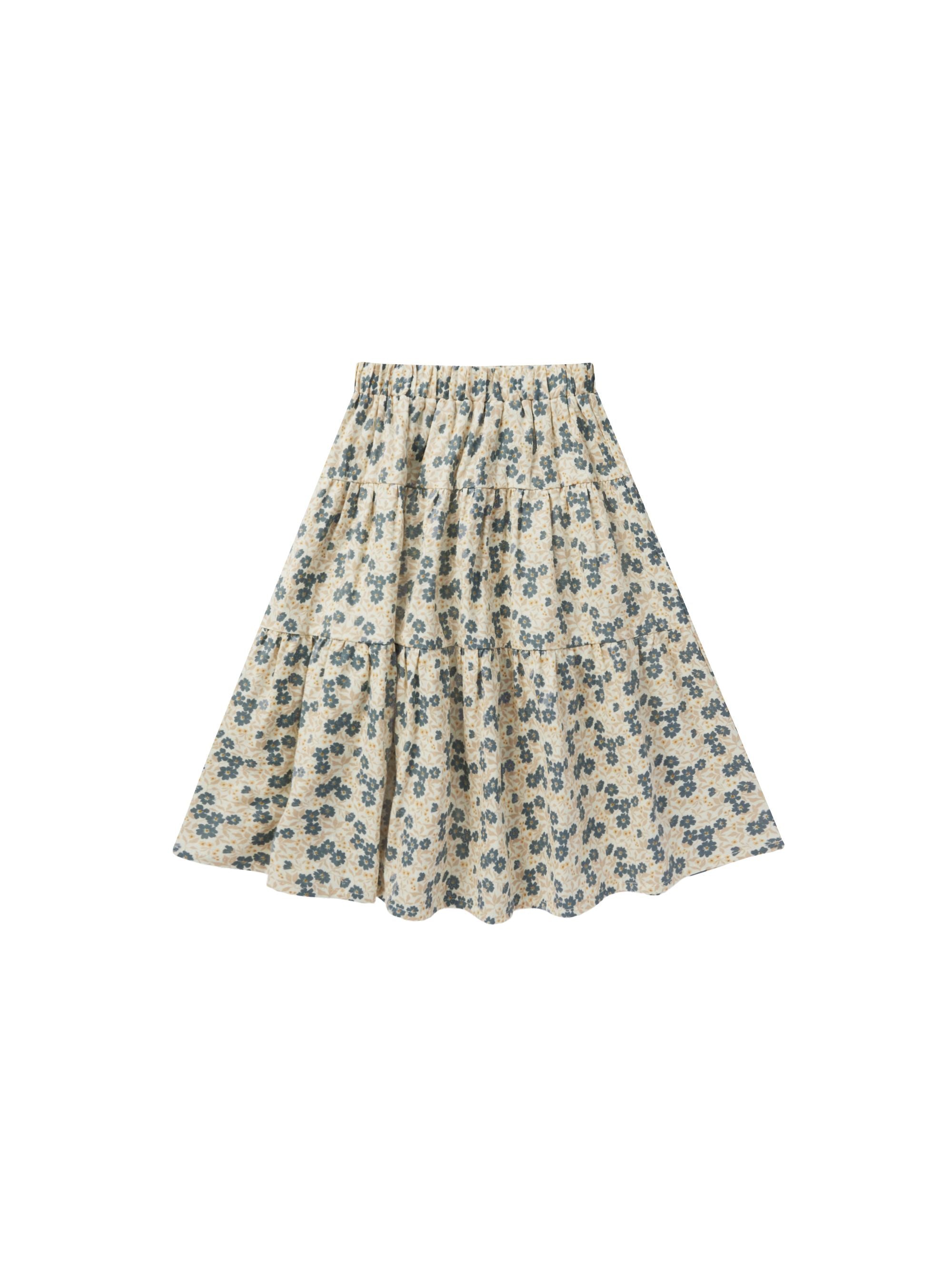 Rylee + Cru - Tiered Midi Skirt