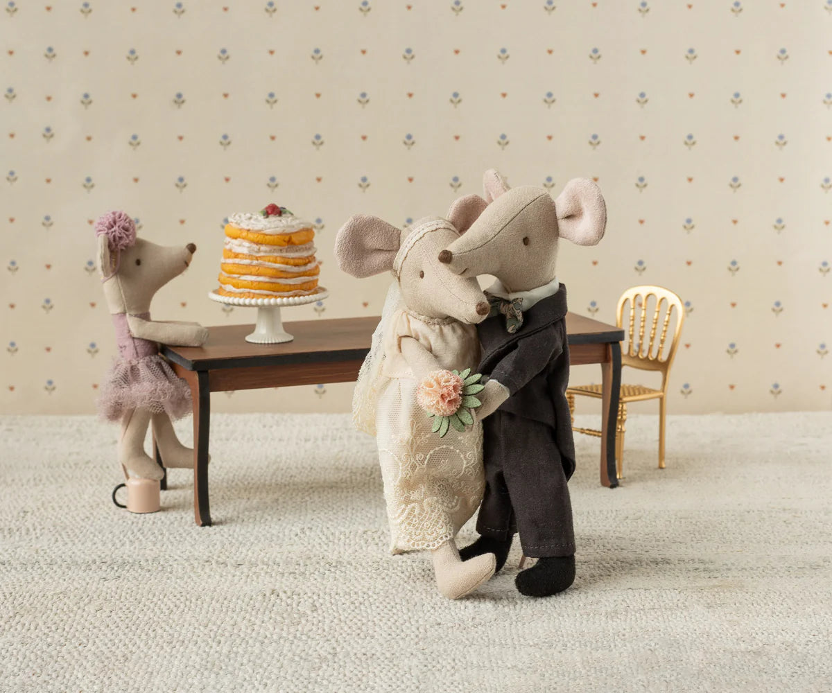 Maileg - Long Dining Table, Mice