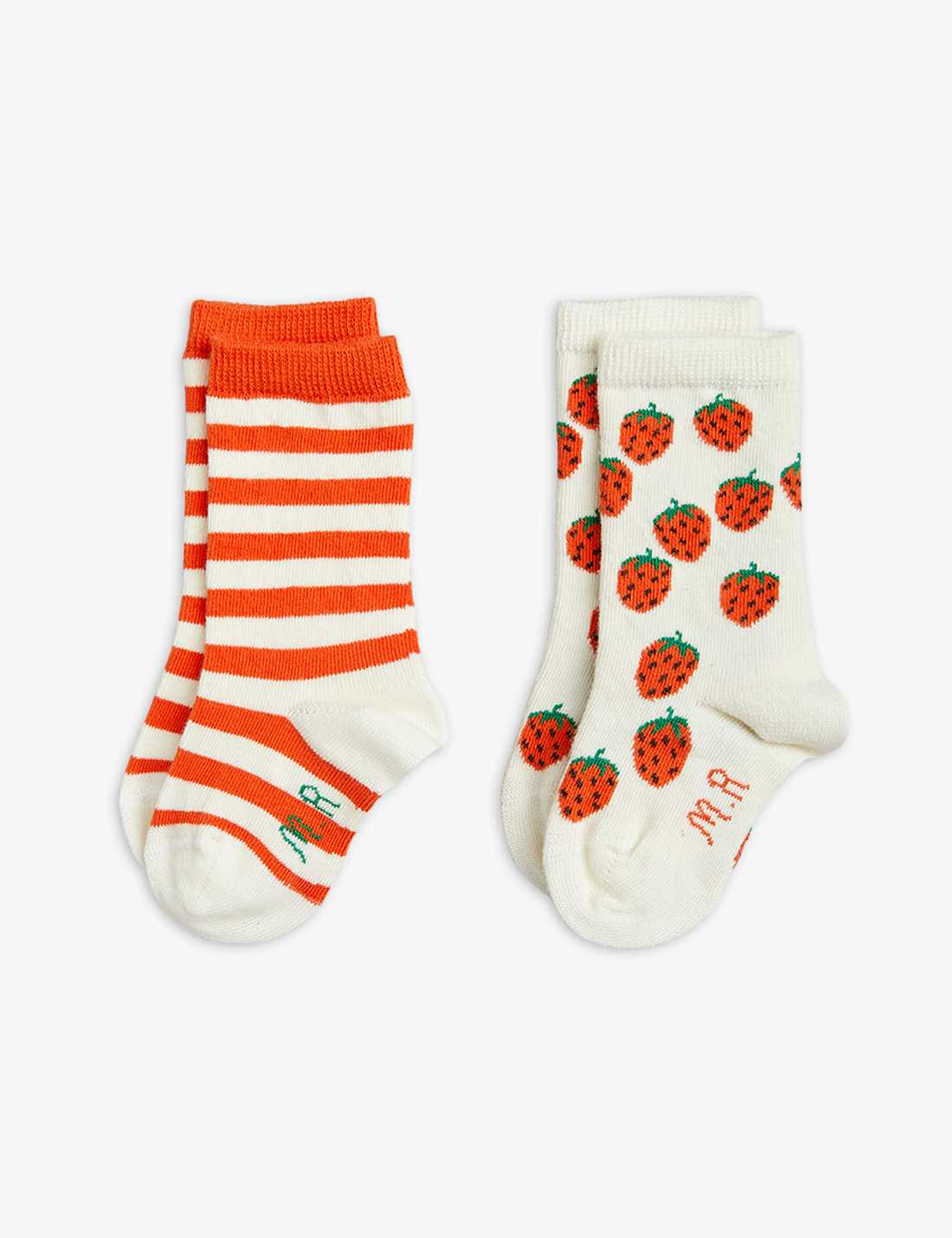 Mini Rodini - Lot de 2 Chaussettes Fraises