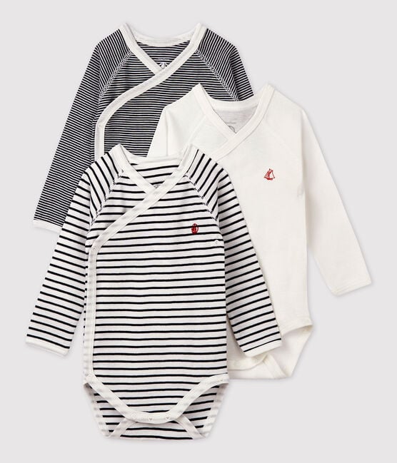 Petit Bateau - Pack of 3 Long Sleeve Bodysuits