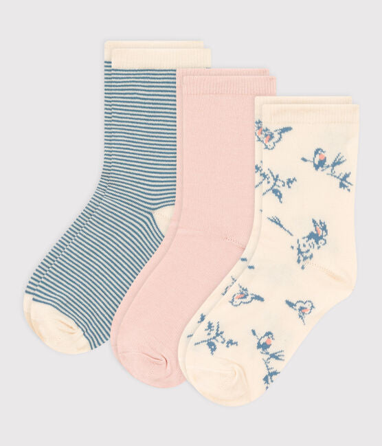 Petit Bateau - Lot de 3 Paires Chaussettes Oiseaux