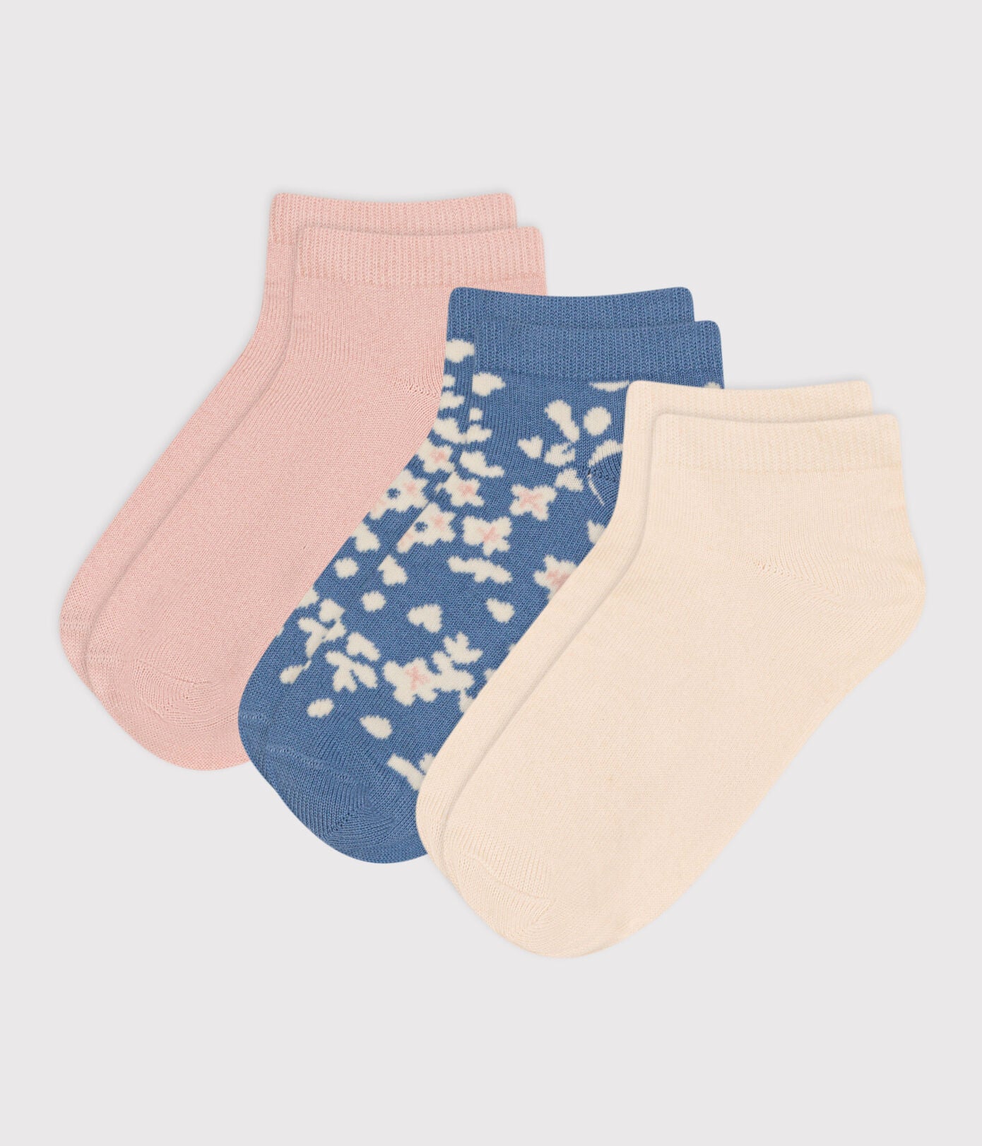 Petit Bateau - Set of 3 Pairs of Flower Socks