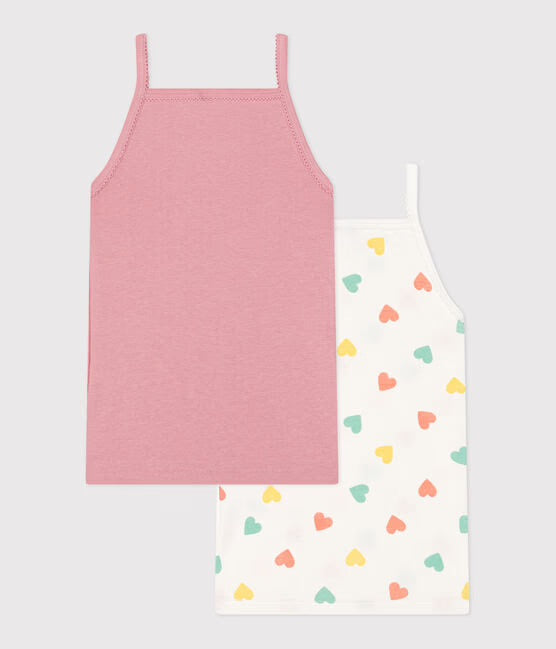 Petit Bateau - Lot de 2 Camisoles à bretelles