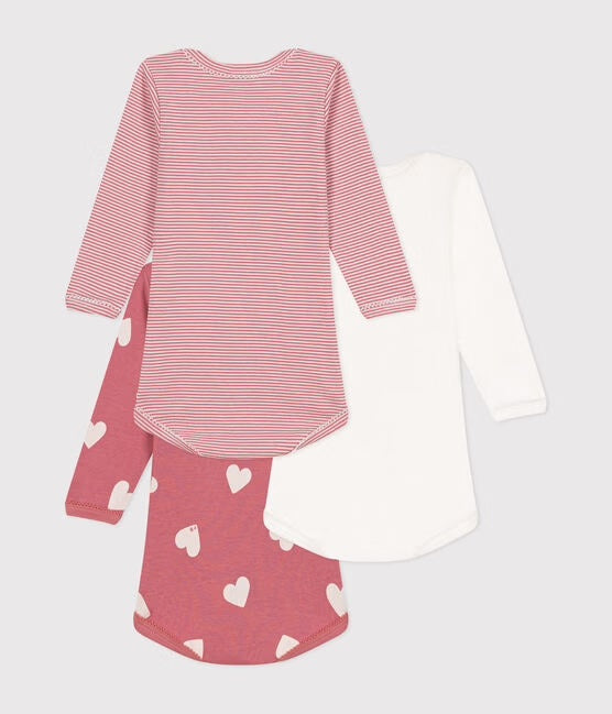 Petit Bateau - Set of 3 Long Sleeve Diaper Covers
