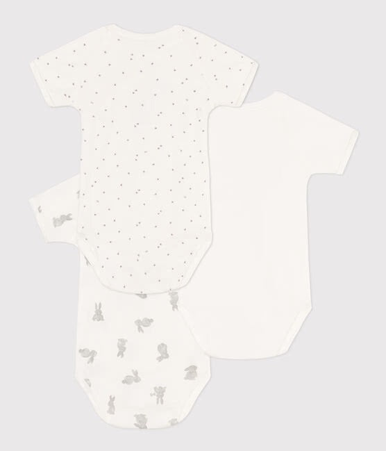 Petit Bateau - Pack of 3 Short Sleeve Diaper Covers