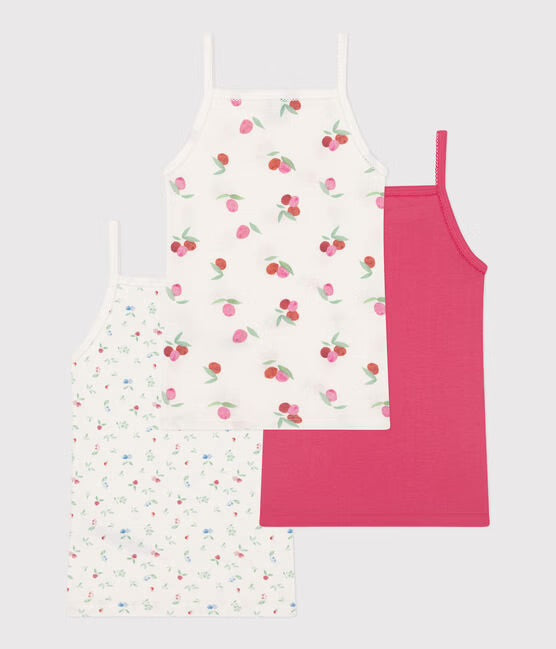Petit Bateau - Pack of 3 strappy camisoles