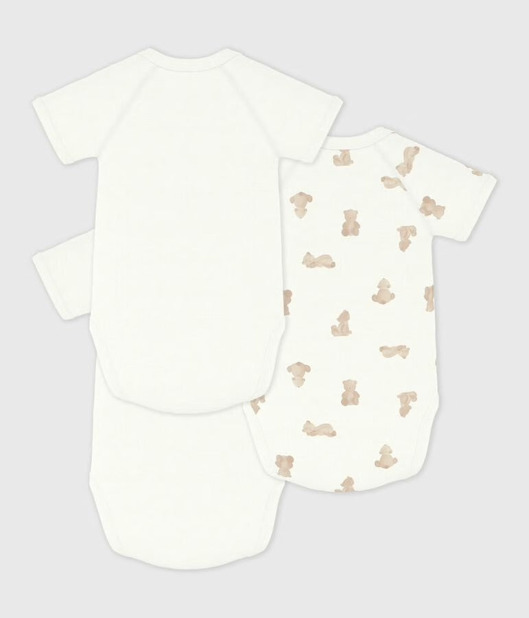 Petit Bateau - Pack of 3 Teddy Bear Diaper Covers