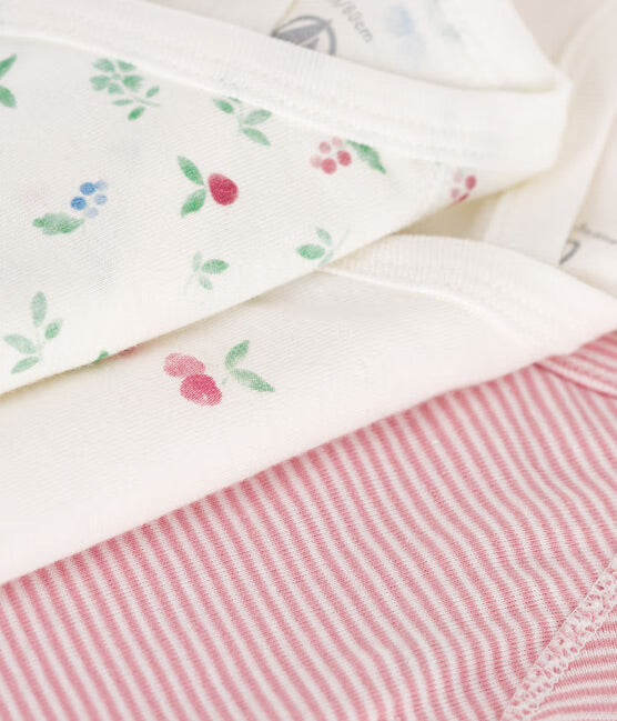 Petit Bateau - Set of 3 Short Sleeve Diaper Covers