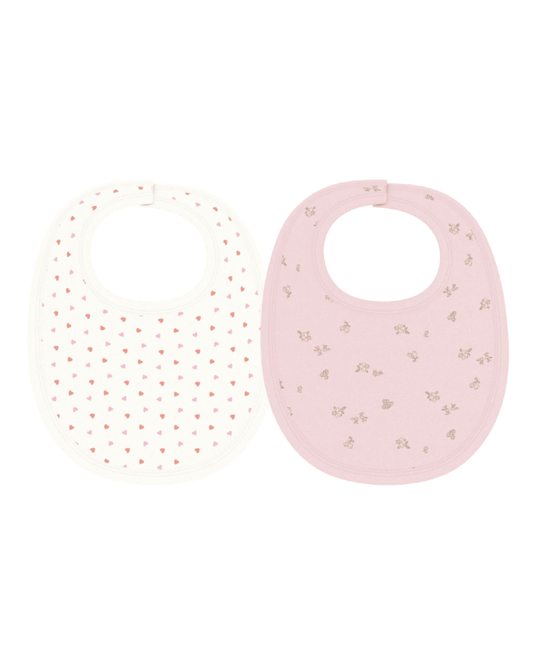Petit Bateau - Lot de bavoirs bébé en coton imprimé à fleurs