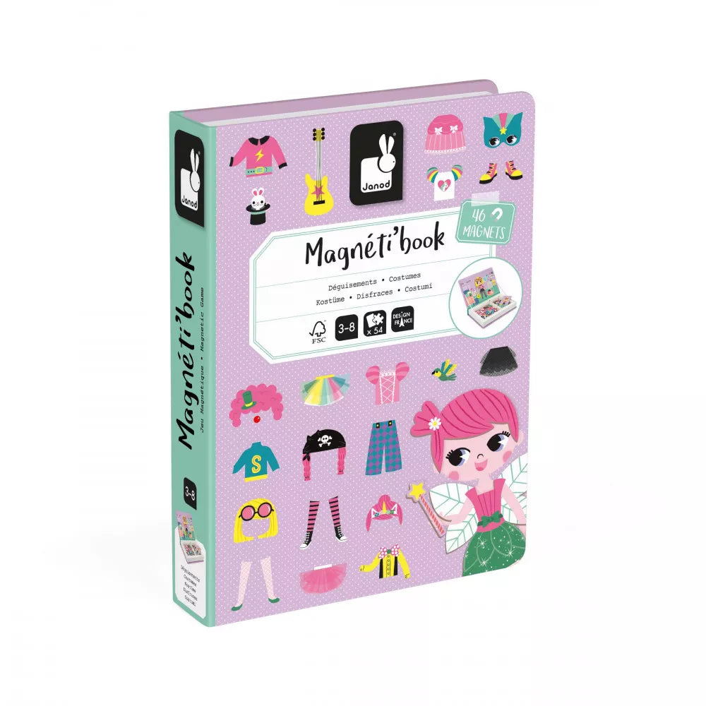 Janod - Magneti'Book Costume Girl