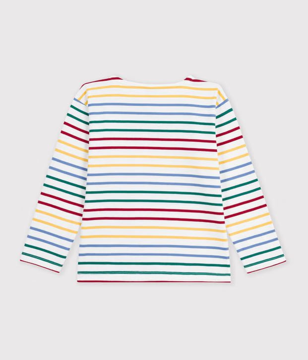 Petit Bateau - Marinière enfant mixte en coton manches longues