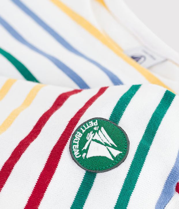 Petit Bateau - Marinière enfant mixte en coton manches longues
