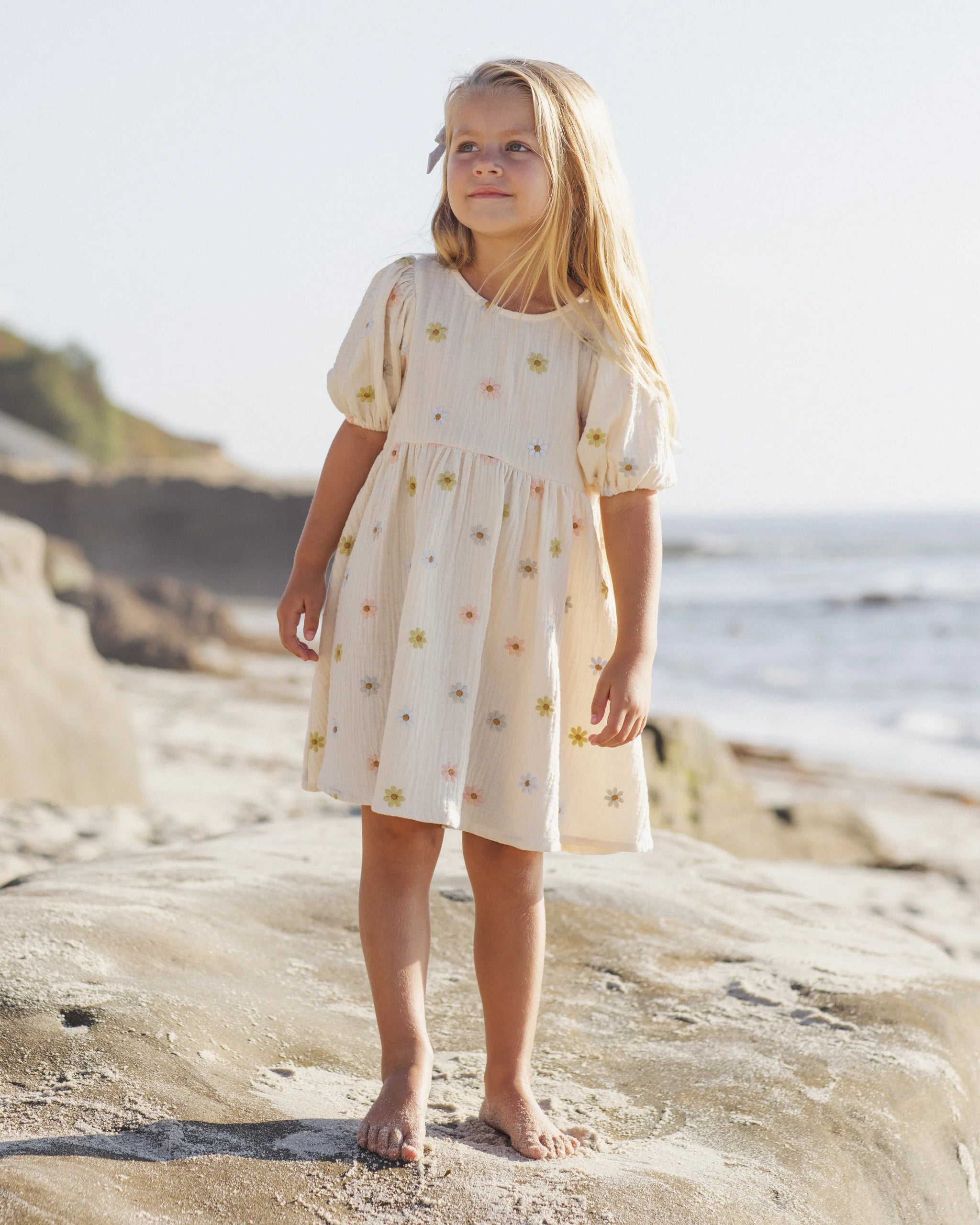 Rylee &amp; Cru - Marley Dress Embroidered Daisies