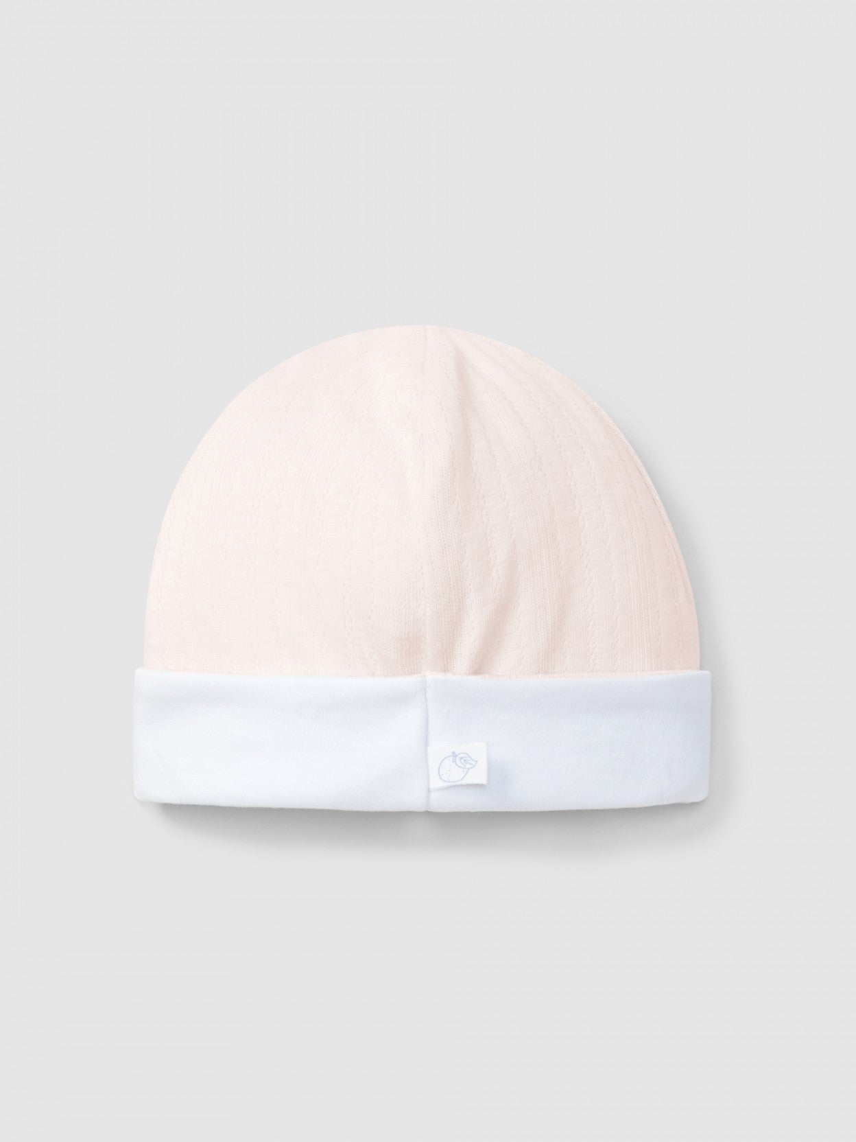 Laranjinha - Organic cotton beanie with embroidered detail