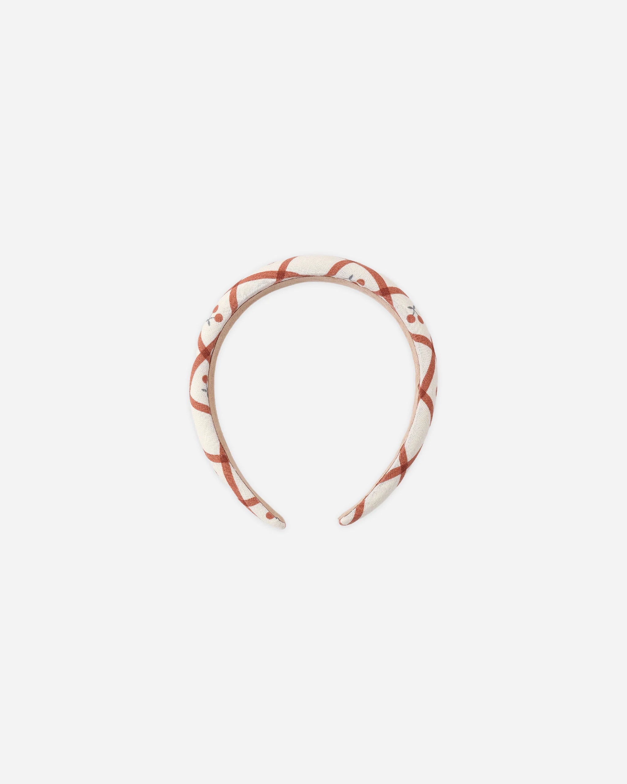 Rylee + Cru - Padded Headband Cherry Check