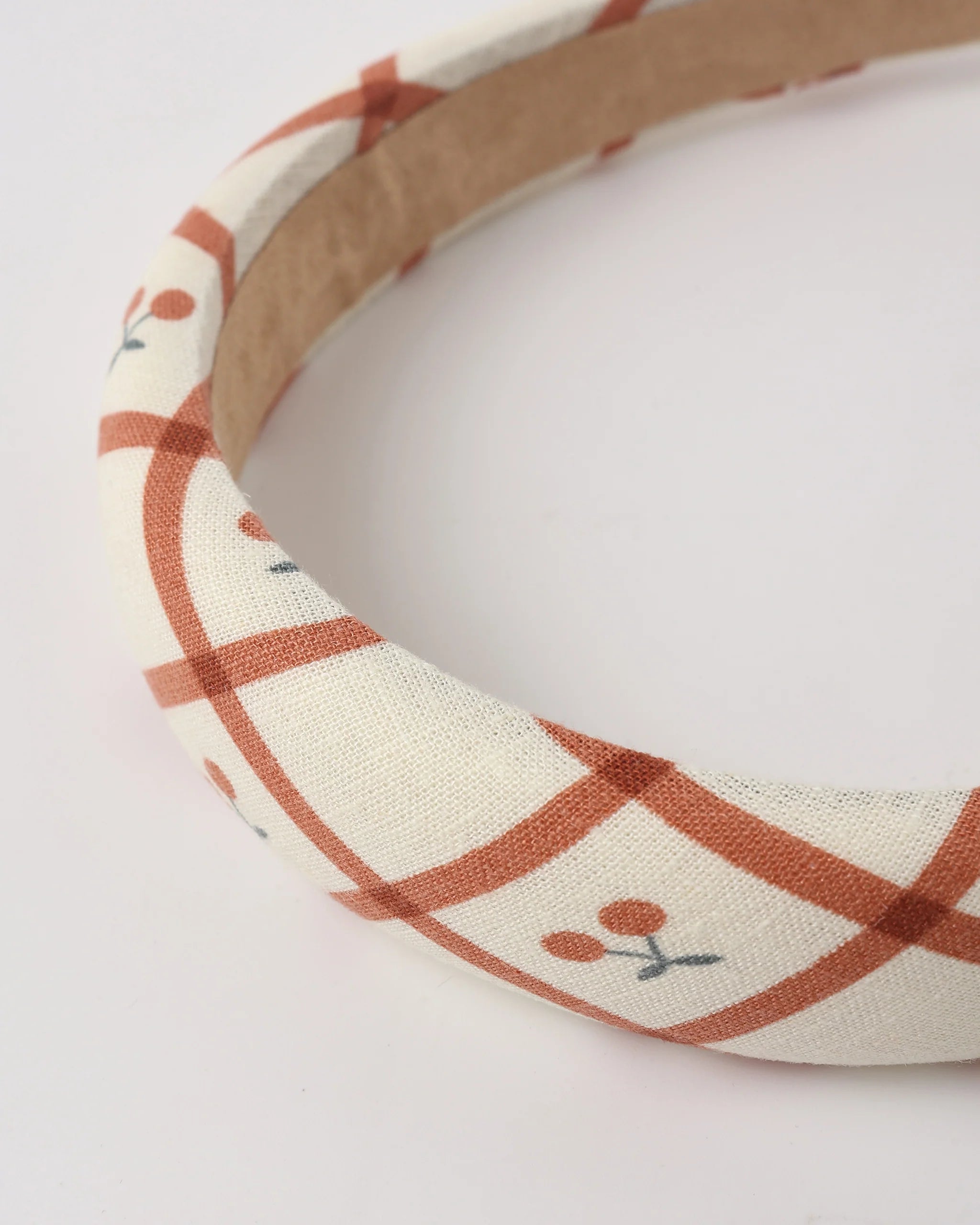 Rylee + Cru - Padded Headband Cherry Check