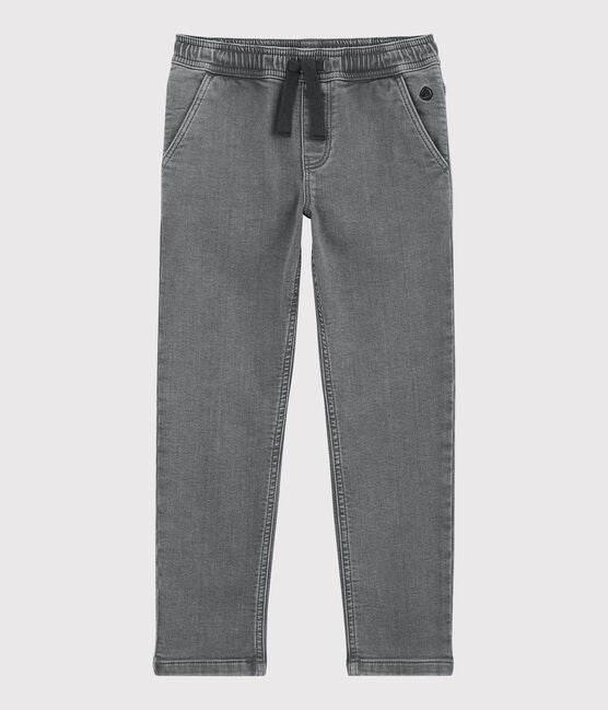 Petit Bateau - Pantalon Denim Gris
