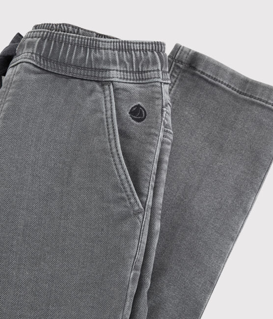 Petit Bateau - Pantalon Denim Gris