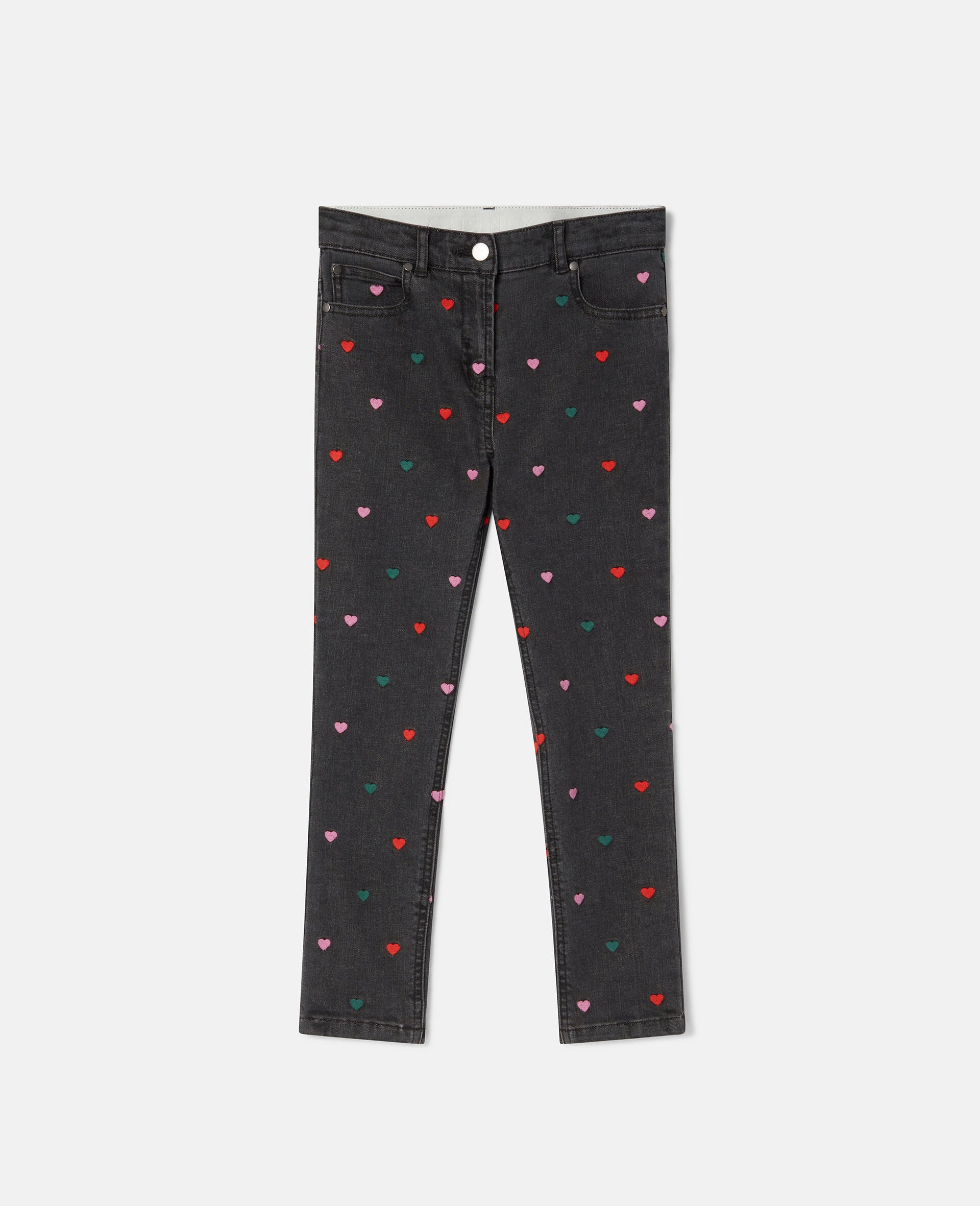 Stella McCartney - Pantalon en Denim Coeurs