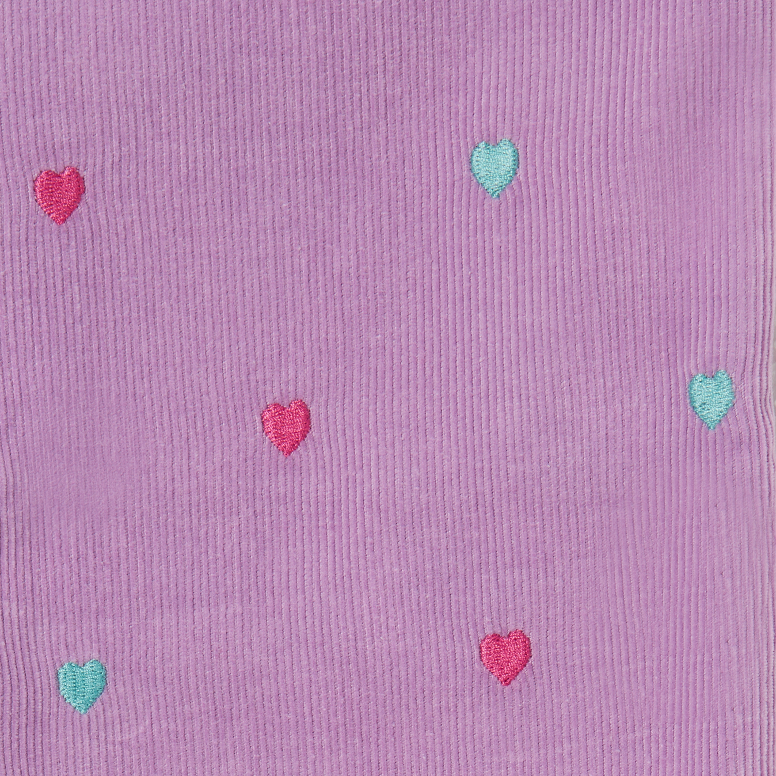 Stella McCartney - Pantalon Large Coeurs en Velours Côtelé