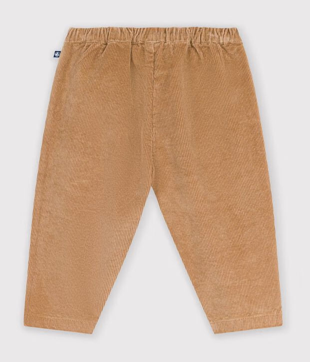 Petit Bateau - Pantalon bébé en velours uni